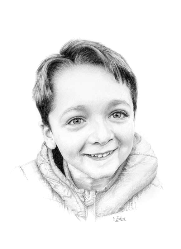 pencil portrait boy 2